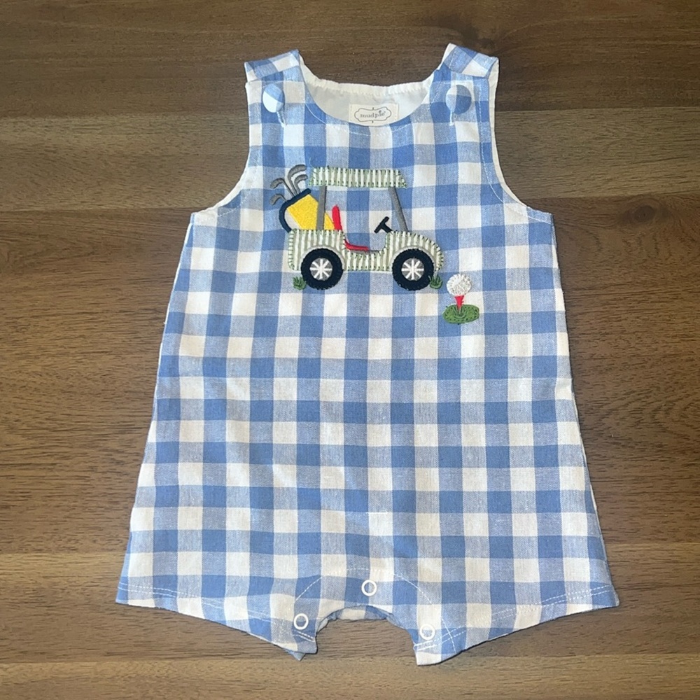 Mudpie 3-6 Month Golf Cart Jon Jon